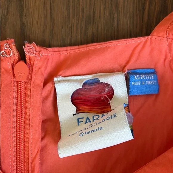 FARM RIO BY ANTHROPOLGIE tiered color block maxi dress size xs petite - Picture 3 of 5